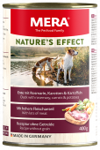 NATURE'S EFFECT NASSFUTTER ENTE&KARTOFFEL  (консервы для собак утка с розмарином, морковью и картофелем)